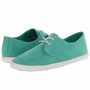 New Splendid Mint Green Suede Sneaker